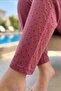 Women's Long Sleeve Milan Fabric Front Buttoned Polka Dot Detail Pajama Set 250380 Pink - 2