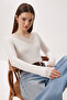 Lace Transparent Viscose Blouse Lrn0024 Ecru - 2