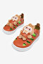 Children's Unisex Orange Light Sole Teddy Bear Detailed Velcro Sandals - 3