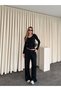 Black 100% Cashmere Buttoned Suit - 4244