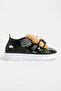 Children's Unisex Black Light Sole Teddy Bear Detailed Velcro Sandals - 2