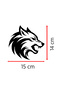 Wolf Car Sticker – Aggressive Wolf Figured Car Window Hood Engine Sticker 15X14Cm - 2
