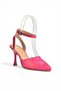 Y752044206 Fuchsia Lace Thin Heeled Women's Shoes - 5