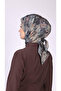 Carmela Patterned Scarf Blue - 3