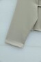 Pleated Buttoned Skirt Crepe Suit -Beige - 2