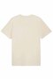 Men's Beige Logo Printed 100% Cotton Crew Neck Casual T-Shirt - 4