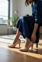 Women's Pointed Toe Medium Heel Classic Stiletto Shoes