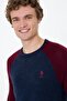 Men's Navy Blue Slim Fit Sweater 5XL - 2