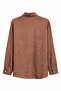4628 Women's Pocket Detailed Modal Shirt Brown - 2