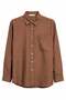 4628 Women's Pocket Detailed Modal Shirt Brown