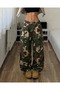 Camouflage Tactical Parachute Fabric Oversize Unisex Trousers with Cargo Pockets - 3