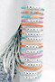 4X7 mm Flat Single Letter - P - Alphabet Beads Lettered Beads 100 Pieces - 3