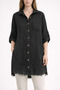 Women's Oversize Cotton Tunic Shirt with Pockets