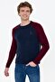 Men's Navy Blue Slim Fit Sweater 5XL