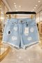 🖤   Lavin's Luxury Ripped Detailed Jean Shorts – Premium Summer Collection