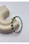 Vip Silver Green Baguette Stone Waterway Bracelet - 26Slbv12 - 2