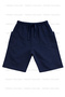 Combed Cotton Cobalt Blue-Grey-Navy Blue-Red 4-Pack Unisex Cotton Children's Short Shorts - 2