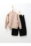Compleu Bluza+Blug Courage, bej-negru - 3