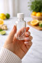 12 Pcs Clear Glass Shot Bottle Leak-Proof White Plastic Cap Fragrance Ornament Multi-Purpose Bottle 50ml - 3