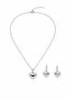 Heart Necklace and Earring Set - 3