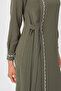 Mira Stone Striped Dress - Çağla - 2