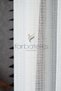 Exclusive Striped Off-White Tulle Curtain Modern Woven Stylish Living Room 2 Layers Wrinkle-Free Mira - 2