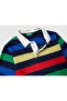 Boys' Striped Polo Sweatshirt 6-14 Years Old Navy Blue - 3