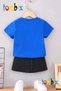 Uygunmoda Hi̇hello Printed T-Shirt Shorts Children's Set - 2