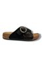 Mollis 501-26 Glittery Line Leather Single Buckle Soft Cross Women's Slippers - 2