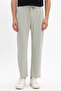Men's Green Baggy Fit Comfortable Cut Modal Fabric Soft Texture Waist Tie-Up Side Pocket Sweatpants
