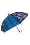 the Hedgehog Kids Umbrella - Prime Blue Rain Gear with Easy-Grip J-Handle - 4