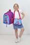 Girls' School Bag and Lunch Box Set Purple Pink Elementary and Kindergarten Backpack