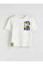Lcw Kids Ecru Crew Neck Printed Boys T-Shirt - 2