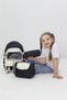 Girl's 3-Piece School Bag Set with Lunch and Pencil Case, Black, with Plush Accessories for Primary School and Kindergarten - 4