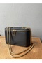 Black Women's Chain Box Shoulder Bag