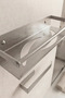 Stainless Steel Adhesive Shower Caddy and Towel Holder Set, Towel Hanger and Bathroom Shelf - 4