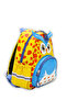 Kindergarten Girls Boys Backpack with Cute Owl Figure and Yellow Blue Pattern - 2