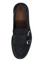 101 6Ym 4598 Double Buckle Men's Classic Shoes - Dark Blue - 6