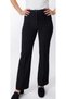 Ribbed Stitched Black Trousers for Women with Striped Pockets, High Waist, Lycra Palazo, Wide Legs - 8