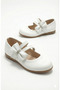 Girls' Ballerina Shoes with Bow and Velcro, White, Daily Stylish, Comfortable, Orthopedic Ballerinas - 2