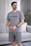 Men's Cotton Pajama Set - Flexible Textured and Comfortable Cut for Home Wear