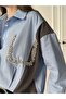 Stone-Embellished Poplin Shirt - 2