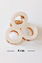 White Pearlescent Clover Model Hair Accessory Fashion Brand Latch Buckle 4 cm - 2
