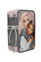 Top Model My Bff 3-Compartment Pencil Case - Sparkling Glitter Design and Large Bow Accessory - 4