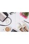 White Leather Ballerina Shoes with Chain Detail, Comfortable Sole, Lightweight and Stylish Daily Sports Women's Shoes - 4