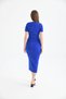 10080 Women's Square Neck Crop Blouse Slit Long Skirt Knitwear Bottom Top Set - 6