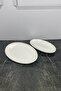 Porcelain Oval Appetizer Table Presentation Plate 1 PC - 4
