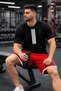 Men's Three Stripes Printed Crew Neck Oversize T-Shirt Shorts Set Sporty Summer 2-Piece Tshirt Shorts Kom - 3