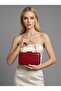Burgundy Color Matte Leather Crocodile Patterned Women's Evening Dress Bag Wedding Engagement Graduation