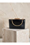 Black Color Matte Crocodile Patterned Chain Strap Women's Evening Dress Bag Wedding Engagement Graduation - 5